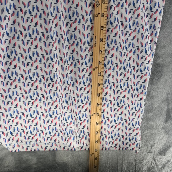 Callaway Golf Polo Shirt Mens XL All Over Parrot Print Short Sleeve Button Up - Picture 7 of 8